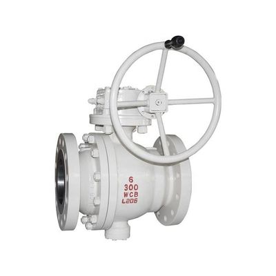 qualità  Cast Trunnion Ball Valve 2" - 40" API 6D Flange 2 Piece Cast Steel 300LB fabbrica