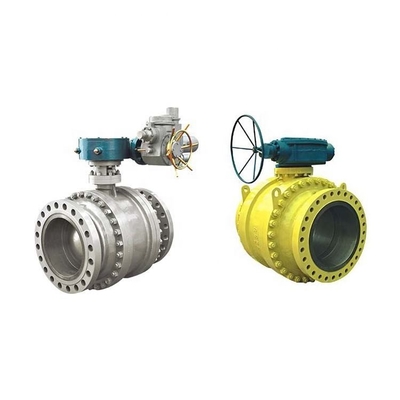 API 6D API 608 Acciaio forgiato 3 pezzi Trunnion Valvola a sfera Flancelle Fine