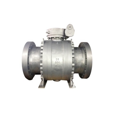API 6D API 608 Acciaio forgiato 3 pezzi Trunnion Valvola a sfera Flancelle Fine