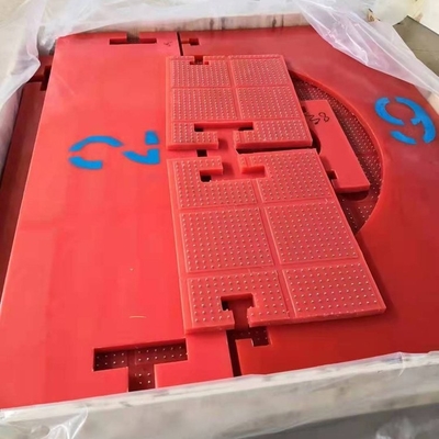 Matto anti-slip rosso tipo ZP rotativo Atble 30 mm Matto in plastica antiscivolo per perforazione