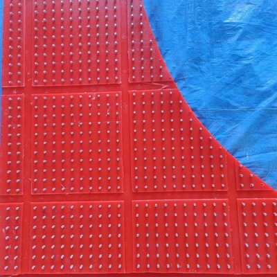 Matto anti-slip rosso tipo ZP rotativo Atble 30 mm Matto in plastica antiscivolo per perforazione