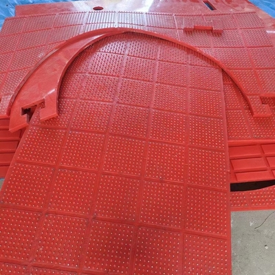 Matto anti-slip rosso tipo ZP rotativo Atble 30 mm Matto in plastica antiscivolo per perforazione