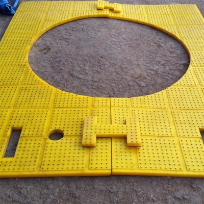 ZP275 Tavola rotante Anti-slip Mat giallo PU applicato per la perforazione dei giacimenti petroliferi
