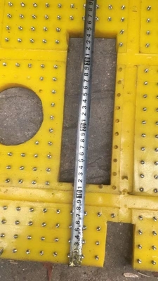 27 1/2 pollici Anti-Slip Mat Tavolo rotativo Giallo Colore 2100MM*1600MM Mat per perforazione