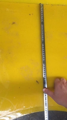 Matto antiscivolo in poliuretano per perforazione a tavolo rotativo da 37 pollici e mezzo spessore 30 mm colore giallo 2200 mm*1800 mm