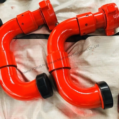 Fuso di acciaio in lega API 16C Standard 3 Inch 50 Tipo Long Radius Swivel Joint per il Rapporto di prova di perforazione del campo petrolifero Fornire