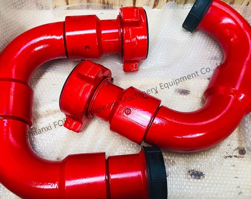 Fuso di acciaio in lega API 16C Standard 3 Inch 50 Tipo Long Radius Swivel Joint per il Rapporto di prova di perforazione del campo petrolifero Fornire