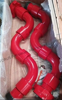 80 Tipo Long Radius Swivel Joint Alloy Steel Forged Standard API 16C Per la perforazione dei giacimenti petroliferi