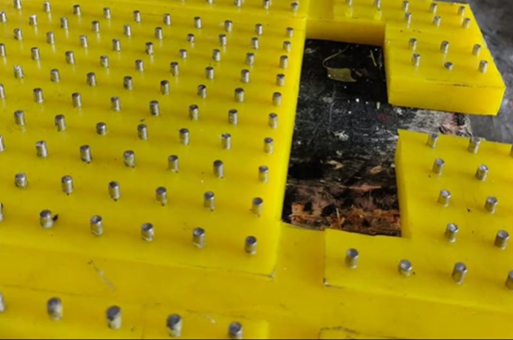 Tappetino antiscivolo durevole per tavolo rotante per materiale poliuretanico della piattaforma di perforazione del giacimento petrolifero