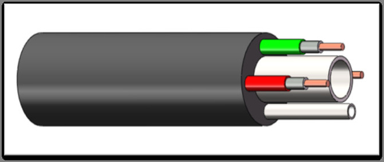 0,25" a 0,625" linea di controllo idraulica trivellazione petrolifera 316L 2205 13Cr 825 2507